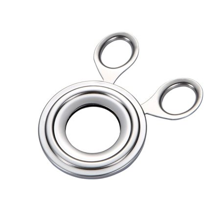 Æggekapselskærer i rustfrit stål, æggeknækker, æggeskalsfjerner, egnet til blødkogte, hårdkogte eller rå æg, køkkenredskaber