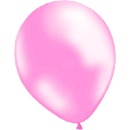 27 stk. latexballoner lyserød metallic - 30 cm / 12" Light pink