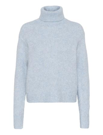 Katrina Ls Pullover Tops Knitwear Turtleneck Blue Kaffe