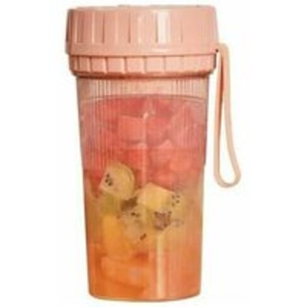 Bærbar blender, mini frugtjuicer 300 ml, USB genopladelig smoothie og milkshake blender med 4 knive, til hjemmet, sport, rejser og kontor