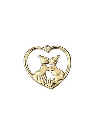 Kyssende Nisser H6.5 Forgylt