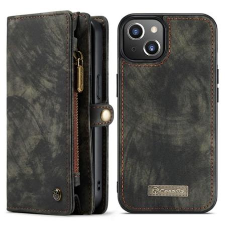 Caseme Iphone 13 Retro Plånboksfodral - Svart Svart