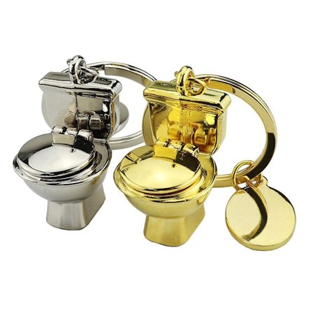 Riippuva wc-symboli avaimenperä wc-avaimenperä muodikkaat avaimenperät