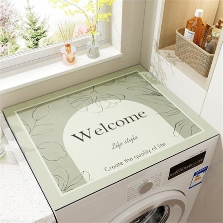 60 x 60 cm Vaskemaskine- og tørretumblerbeskyttelse til skridsikker vaskemaskinebeskyttelse, støvtætte tørretumblerbeskyttelse til hjemmekøkken 