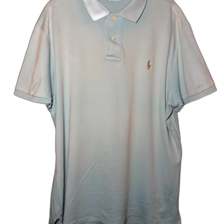 Ralph Lauren piké | Turkos/ljusblå | Slim Fit | Stl L