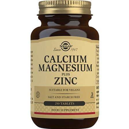 Solgar Calcium Magnesium Zink 250 tabl., Helse & Madvarer, Mineraler, Kalk