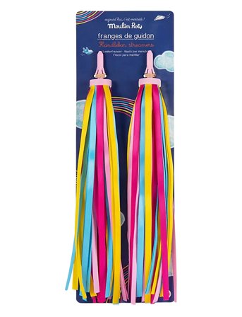 Moulin Roty Bicycle Handlebar Streamers - Multi/patterned - ONE SIZE