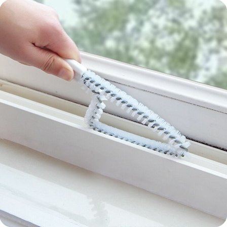 Spor Multifunksjonell Rengjøringsbørste for Vindu eller Skyvedør 2stk 24*6.5cm