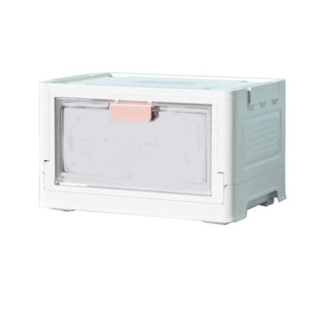 Foldbar Opbevaringsboks Med Låg Hjul Stabelbar Foldbar Spar Plads Container Rejse Foldbar Opbevaring