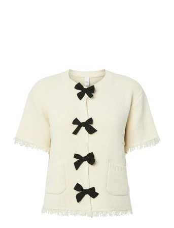 YAS Yaslaura Ss Knit Cardigan - D2D - Cream - XL