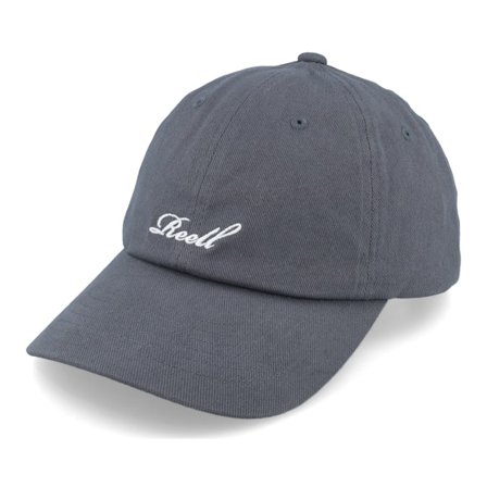 Reell - Grey - unconstructed - Cap - Single Script Dark Grey Dad Cap - Hatstore