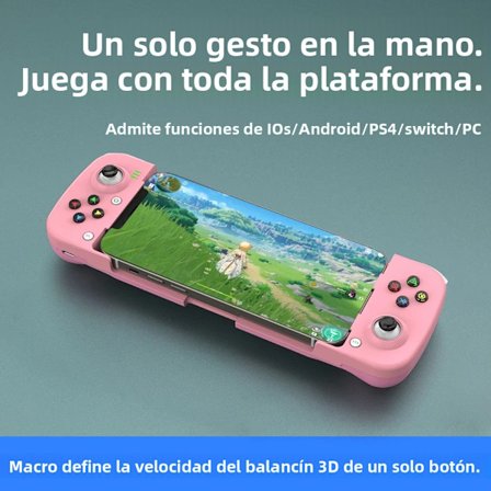 Vaaleanpunainen D3 Teleskooppinen Peliohjain Apple iOS Android PUBG Switch PS4 Langaton BT 5.0 Ohjain Joystick Puhelinpeleihin Camouflage