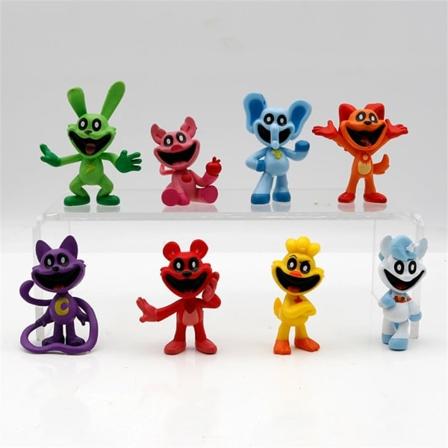 8 stk. Smiling Critters actionfigurer i PVC Catnap Catnat Anime-figur model fødselsdag gaver legetøj 8 stk.