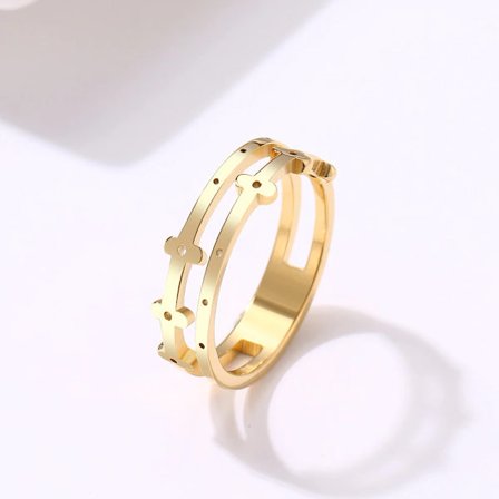 Rostfritt stål ring GULD, SILVER