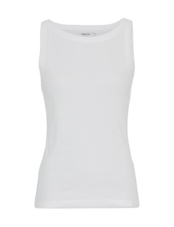 Mschrasmia Sl Top Tops T-shirts & Tops Sleeveless White MSCH Copenhagen
