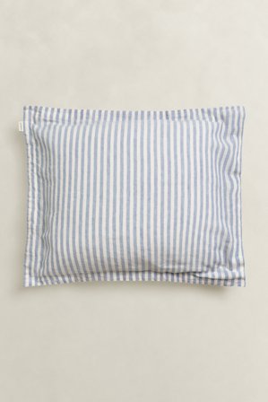 GANT Wohnaccessoires Cotton Linen Striped Kopfkissenbezug (80x80) Blau