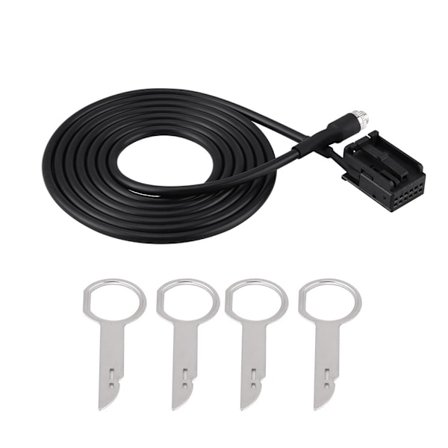 6000 CD MP3 Audio Input Aux Kabel Adapter til Ford Focus Mondeo med Fjernelsesværktøj Nøgler