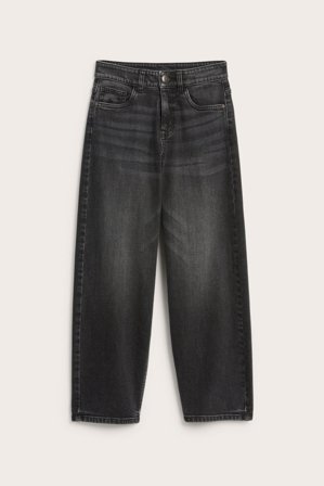 Kappahl | Loose jeans mid waist wide leg | Hopeanharmaa