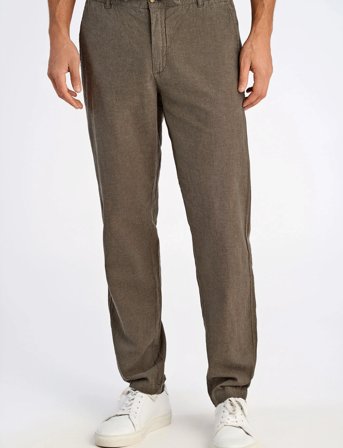 Lindbergh Linen Pants - Khaki green - XL