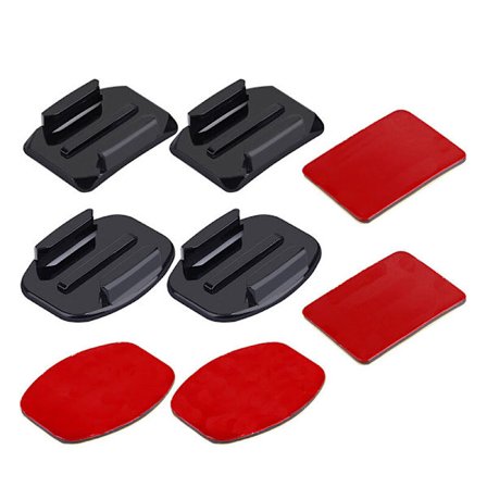 Klistremonteringer for GoPro Hero 11/10/9/8/7/6/5/4/3+/3, 2 buede M