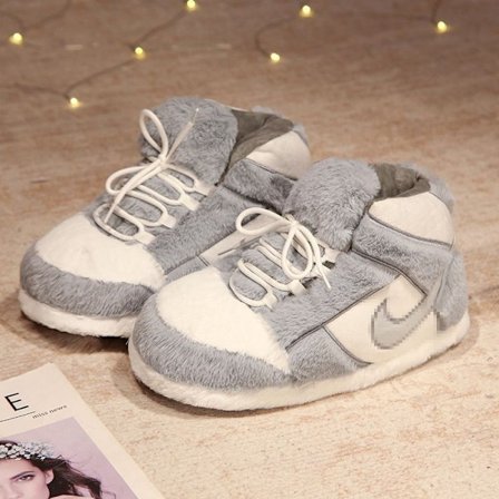 Vinter sjov aj kegle kokos bomuld hjemmesko sjove indendørs par hjem plys sko varm internet berømthed store bomuldssko