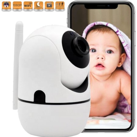 Innendørs Wifi-overvåkingskamera for å overvåke baby, Wifi-overvåking