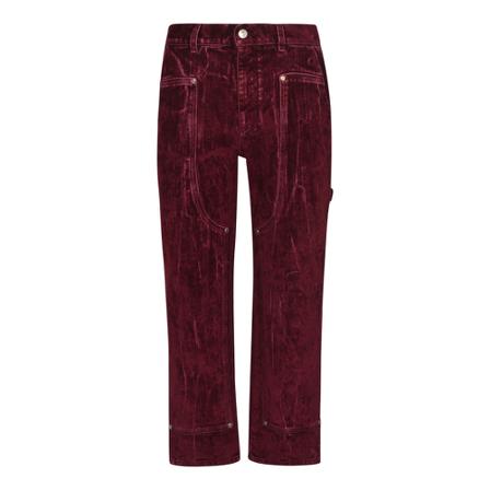 Stella McCartney, Cropped Jeans Rood, Dames, Maat:W28