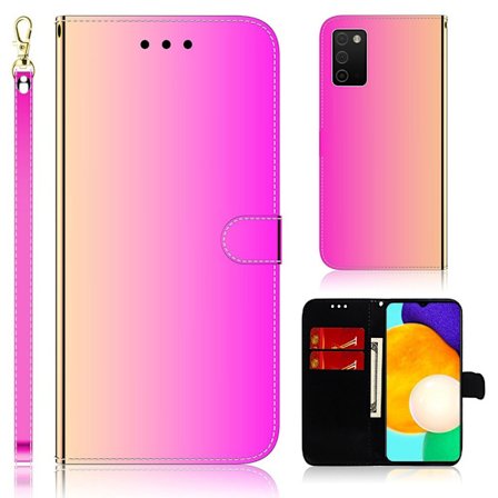 Mirror Samsung Galaxy A03s fodral - Rosa