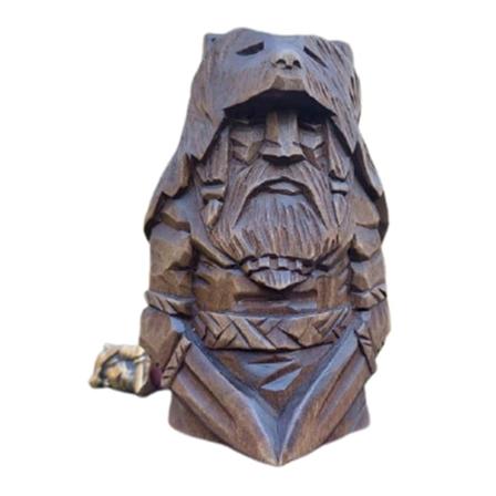 Odin Thortyr Nordisk Hedensk Statue Retro Resin Håndværk Personlig Skrivebordsornament C
