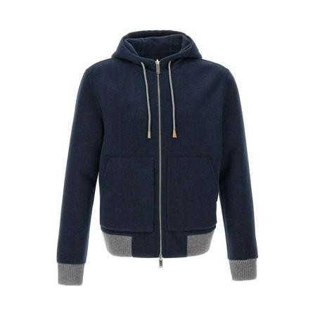 Eleventy Zip-throughs blå, Herr Tröjor, Herr, Storlek: 3XL