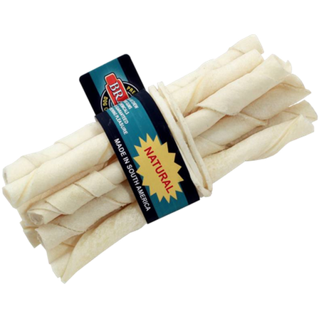 Bravo - Twisted Leg Smal Natural 10-pakning, 12,5 cm - Hund - Hundegodbiter & tyggebein - Tyggeruller & tyggepinner - ZOO.no
