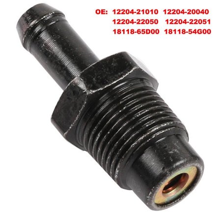 PCV-tuuletusventtiili 12204-21011 Yhteensopiva Toyota- ja Prius- sekä Yaris Ech O Scion XA 99-08 -autojen pakoputkistojen kanssa - Täydellinen