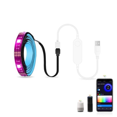 USB Led Lights Tuya Wifi RGB led Strip DC5V 5050 Smart Led TV Back Lighting Wok With Alexa Google Home