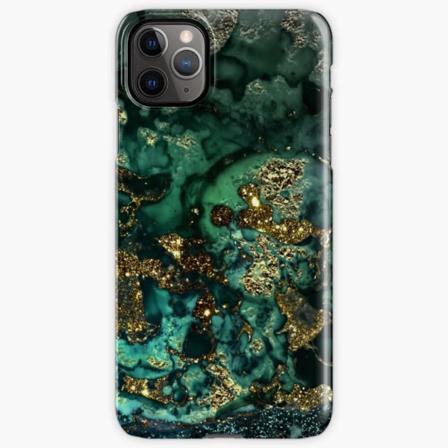 Skal till iPhone 11 Pro - GOLDEN INDIGO MARBLE