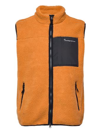 Teddy Fleece Vest - Grs/Vegan Orange Knowledge Cotton Apparel