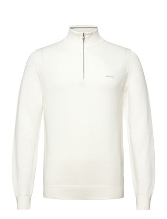 Cotton Pique Half Zip Cream GANT