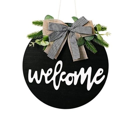 Tervetuloa ripustettava etuoven kyltti Tervetuloa seppele etuoven kyltti KLB