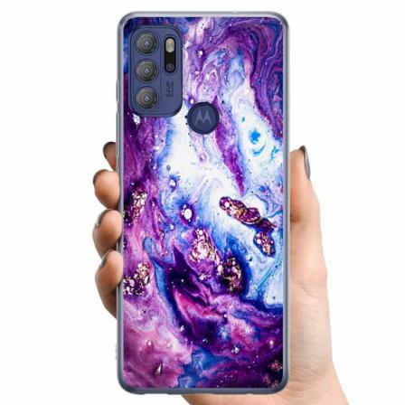 Motorola Moto G60s Tpu Mobilskal Lila