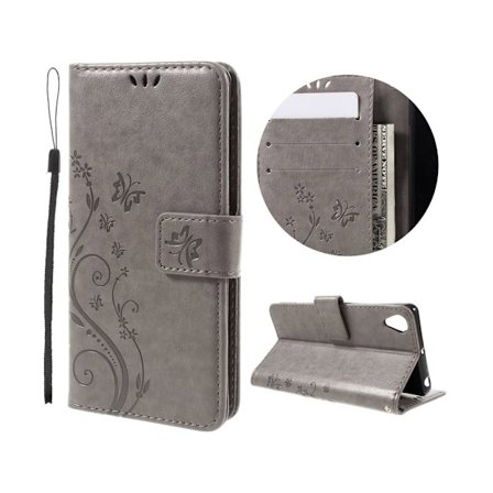 Scherfig Sony Xperia X Performance Nahkakotelo Läpällä - Harmaa