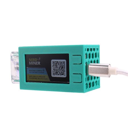 Til Nerdminer V2 Pro Miner 78KH/S Mini Bitcoin Lotteri Miner Grøn