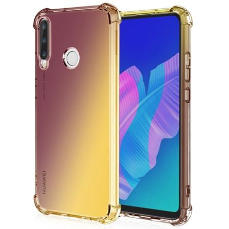 Huawei P40 Lite E - Stilig silikonbeskyttelsesdeksel Svart/Guld Svart/Guld