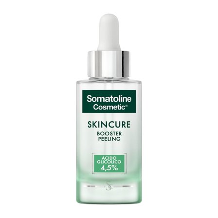 Somatoline Skincure Booster Peeling - Acido Glicolico 4% 30ml - Siero viso antimperfezioni