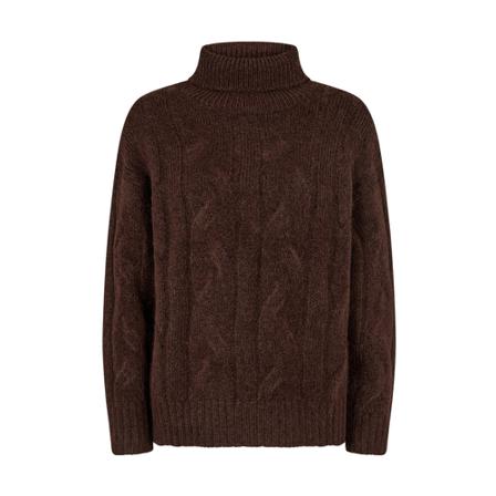 Freequent, Turtlenecks Bruin, Dames, Maat:M,nylon
