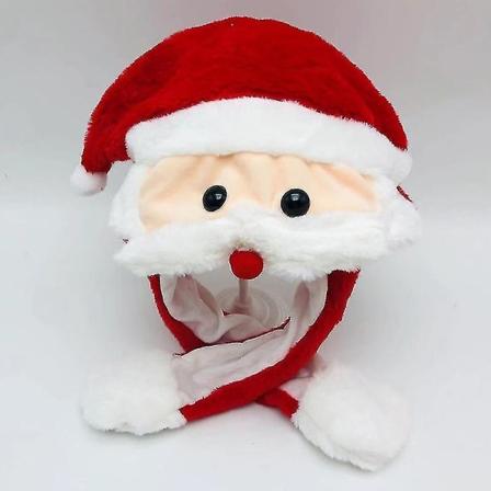 Pehmo kanin korvahattu CAN liikkua mielenkiintoisia söpöjä pehmeitä pehmopupuhattuja lahjoja Santa Claus Luminous