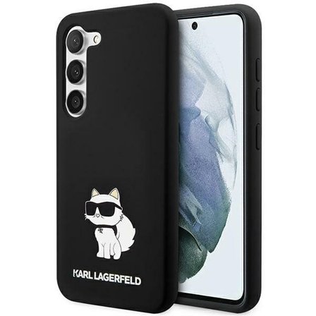 Karl Lagerfeld Choupette-etui i silikone til Samsung Galaxy S24+ - sort