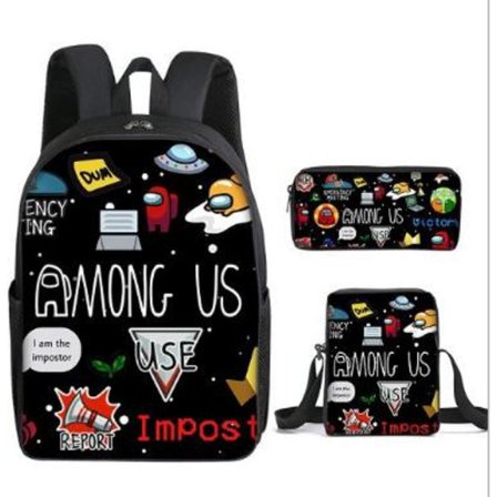 Among Us Visor Rygsæk Børnerygsæk Crewmate Skoletaske