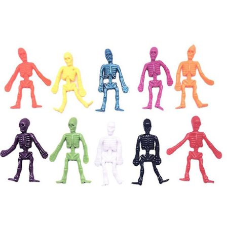 Halloween Skeleton Pehmeä kumilelu Uutuus Sensorinen stress relief lelu lapsille Lahja