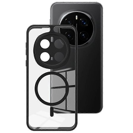 UX-9A Gennemsigtigt etui til Honor Magic7 Pro 5G, kompatibelt med MagSafe, lille airbag, PC TPU telefoncover