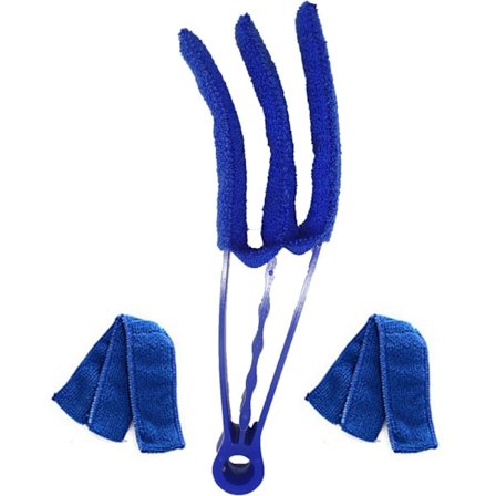 Rengøring Air Conditioning Grille Børste Vaskbar Vent Duster Med 2 Ekstraudstyr