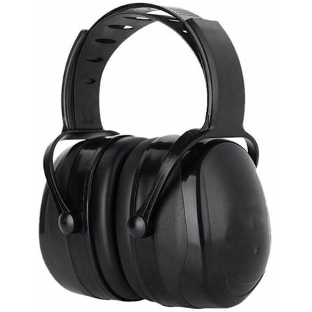 Komfortable justerbare høreværn til voksne med 38dB SNR-dæmpning til støjende eller stressende miljøer - Sort
